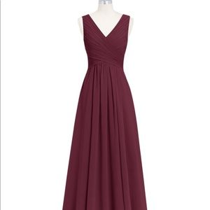 Azazie Cabernet bridesmaid dress